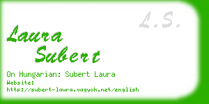 laura subert business card